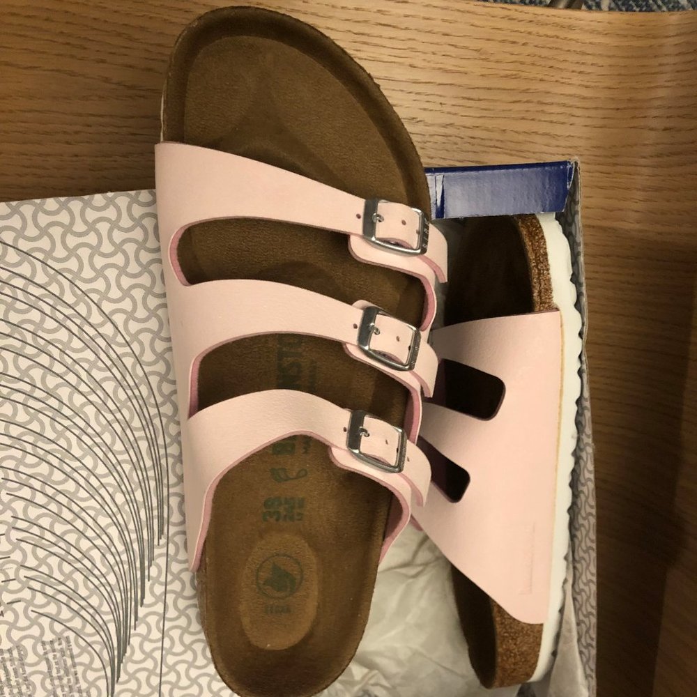 Birkenstock Florida Fresh in Brushed Rose size 38